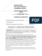 Informe de Trabajo - Laboratorio 1 - Operaciones Fundamentales Presencial-1-2023