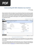 Understanding SAP CRM Webclient