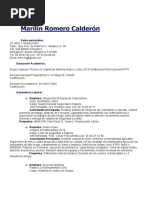 CV Actualizado Marilin Romero