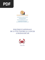 Madasgascar - Politique Nationale Cancer 2010