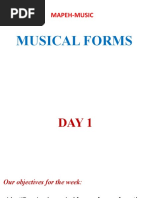 Music Week 1 Musical Forms