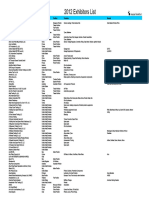 2012 Exhibitors List - Automechanika Dubai