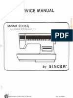 Singer 2005A Service Manual