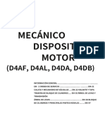 Mecánico Dispositivo Motor: (D4AF, D4AL, D4DA, D4DB)