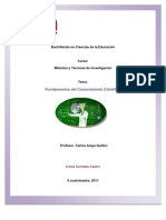 Fundamentos Del Conocimientos Científico