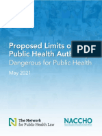 Proposed Limits On Public Health Authority Dangerous For Public Health FINAL