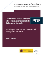 DDC-TME-01. Patología Tendinosa Crónica Del Manguito Rotador - Año 2022