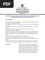 Institutional Format For Chapter 1 Revised 2022