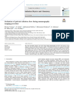 Evaluation of PT Radiation Dose (2021)