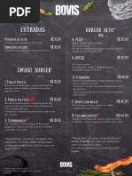 Cardápio Menu para Lanchonete Hamburgueria Lanches Hambúrguer Combos