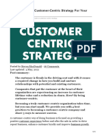 How To Create A Customer-Centric Strategy For Your Business