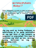 Q1 - ARPAN - MOD 7 - Nakaguguhit NG Payak Na Mapa NG Komunidad Mula Sa Sariling Tahahan o