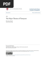 The Major Themes of Tennyson: Loyola Ecommons