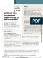 General Anesthesia Versus Sedation, Both With Hemodynamic Control, During Intraarterial Treatment For Stroke: The GASS Randomized Trial