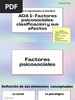 Factores Psicosociales y de Riesgo