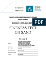 Fineness Test of Sand