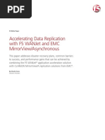 Accelerating Data Replication With F5 WANJet and EMC MirrorView Asynchronous