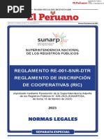 Reglamento de Inscripción de Cooperativas (RIC)