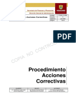 Procedimiento Acciones Correctivas