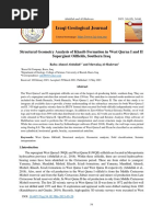 Structural Geometry Analysis of Khasib Formation in West Qurna I and II Supergiant Oilfields, Southern Iraq