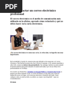 1 Cómo Redactar Un Correo Electrónico Profesional