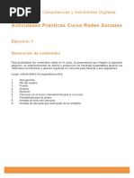 Actividades Prácticas Curso Redes Sociales