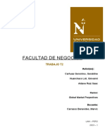 Facultad de Negocios: Trabajo T2