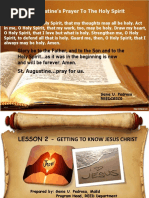 Lesson 2 Getting To Know Jesus Christ 2023