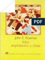 Roemer, J. E. - Valor, Explotación y Clase