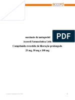 Succinato de Metoprolol 25mg 30 Comprimidos Revestidos de Liberacao Prolongada - Accord Farma