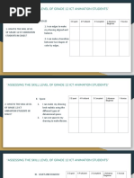 Assessing The Skill Level of Grade 12 Ict Animation Students