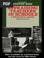 Appraising Teachers in Schools, A Practical Guide