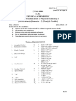 M.SC (Chemistry) 2013 - 2014 Pattern