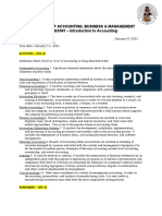 FABM Q3 M1 (Output No. 1 - 2S - Q2 - W1-Introduction To Accounting)