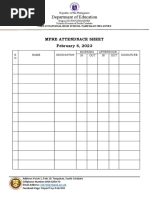 Attendance Sheet