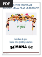 Cuarto Grado Actividades Complementarias Semana 24 Clave