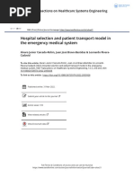 Hospital Selection and Patient Transport Model in