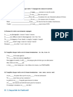 Exercices de Conjugaison Révision