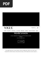 Model Snacks - Vogue France