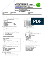 Soal Ujian Mid Bahasa Inggris Kelas XI.