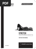 Stretch - The Back Stretching Mat Inspired by Yoga - Instruction Manual