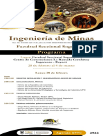 EVENTO Ing. Minas 50 Años PROGRAMA