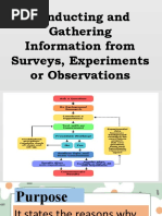 Conducting and Gathering Information From Surveys, Experiments or Observations