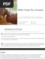 IPQC Tests For Creams