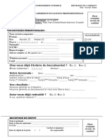 FICHE DINSCRIPTION Licence 1