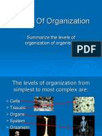 Levels of Organization