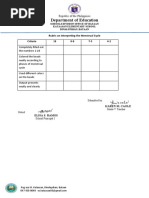 Rubric On Drawing Science Ptask 3