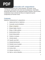 Sadashiva Brahmendra-All Compositions