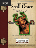 Spell Power Disintegrate