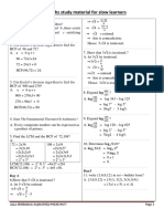 10th Maths Slow Learners Material